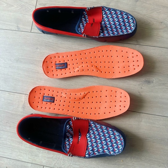 Swims Red and Navy Loafers - Picture 2 of 6